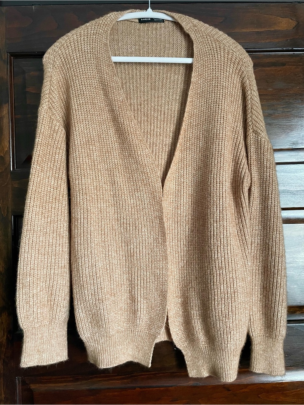 Relaxed Open-Front Cardigan
